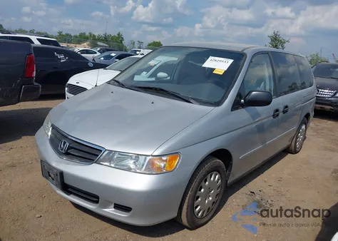 2002 Honda Odyssey Lx z USA, uszkodzony, nr VIN 2HKRL185X2H559050